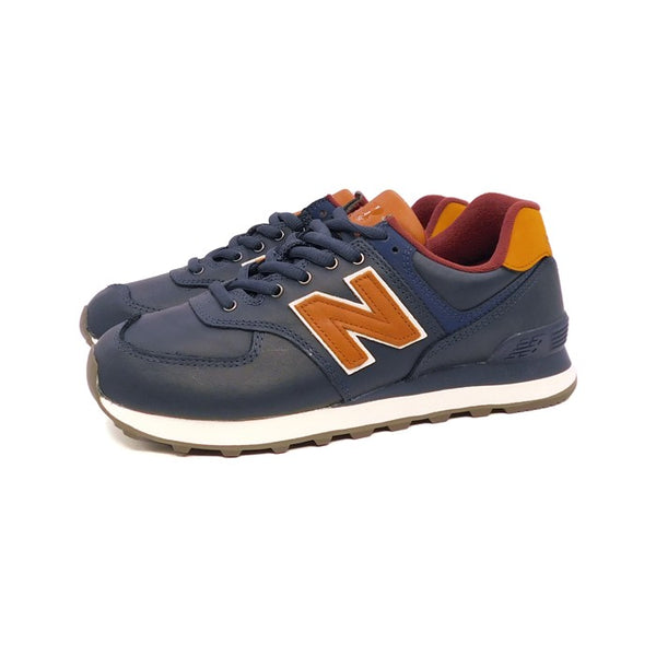 NEW BALANCE ML574OMC Sneakers Uomo Leather BLU NAVY