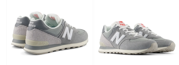 NEW BALANCE U574BKR Sneakers Uomo SLATE GREY