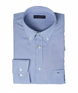 PAUL & SHARK COP3003-018 Camicia Rigato Stretto Celeste Button Down