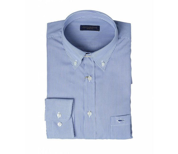 PAUL & SHARK COP3003-018 Camicia Rigato Stretto Celeste Button Down