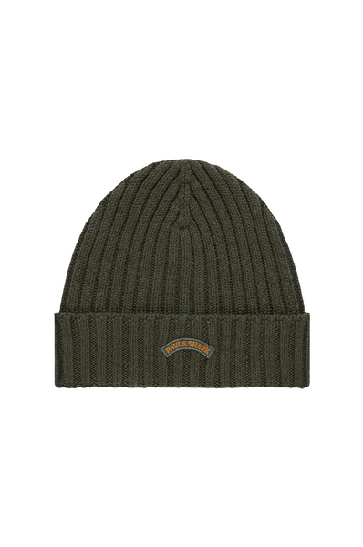 Paul &amp; Shark 14317150-036 Water Repellent English Rib Hat OLIVE GREEN