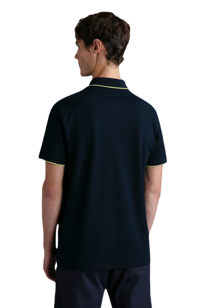 Paul &amp; Shark 24411300-013 Polo SS Contrast Fluo Shark NAVY BLUE