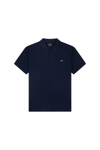 Paul & Shark COP1013-13 Short Sleeve Polo Shirt Piquet Cotton BLUE navy