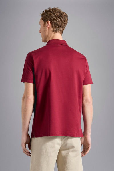 Paul & Shark COP1013-142 Polo Short Sleeve Piquet Cotton BORDEAUX