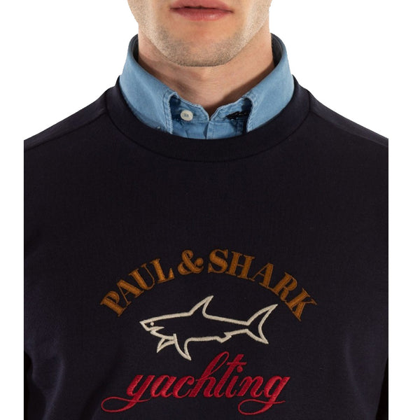 Paul & Shark COP1021-013 Felpa Classic Logo Ricamato Girocollo