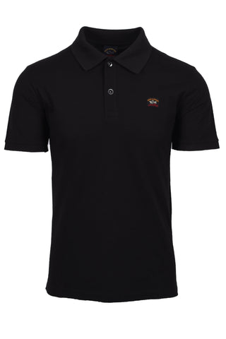 Paul &amp; Shark COP1070-11 Polo Short Sleeve Piquet Cotton BLACK