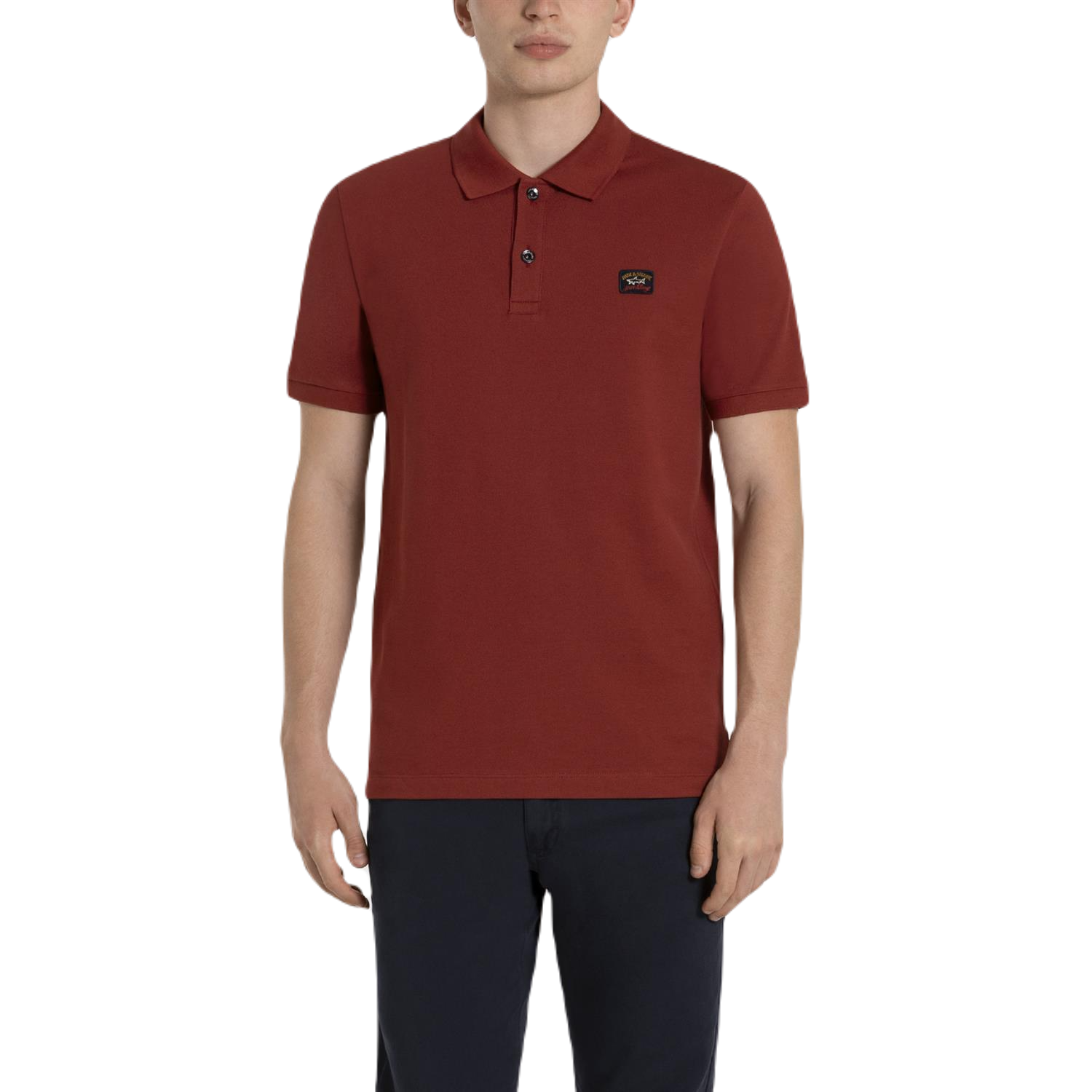 Paul &amp; Shark COP1070-142 Polo Short Sleeve Piquet Cotton BORDEAUX