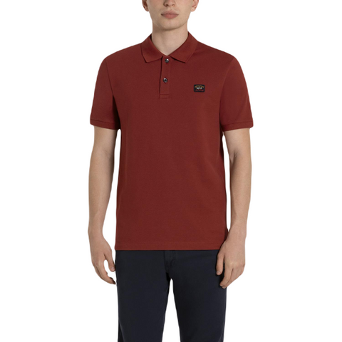 Paul &amp; Shark COP1070-142 Polo Short Sleeve Piquet Cotton BORDEAUX