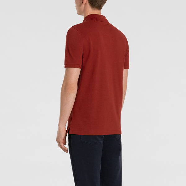 Paul &amp; Shark COP1070-142 Polo Short Sleeve Piquet Cotton BORDEAUX