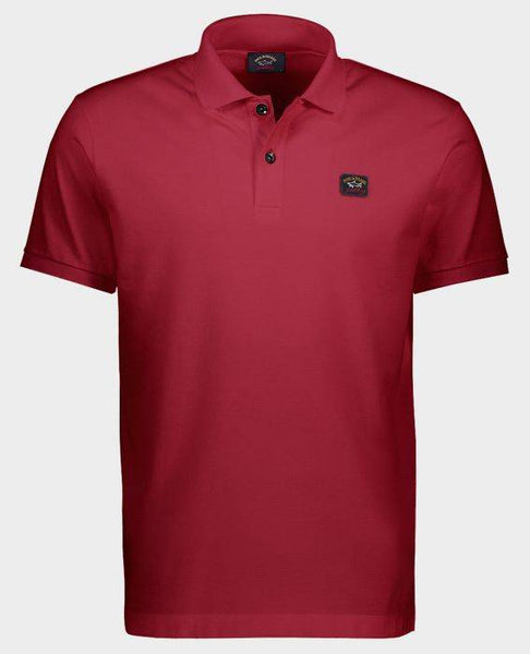 Paul &amp; Shark COP1070-142 Polo Short Sleeve Piquet Cotton BORDEAUX