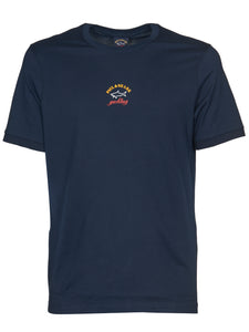 Paul & Shark COP1096-013 Organic cotton T-Shirt Classic Print Logo BLU NAVY