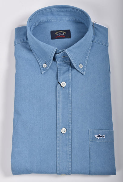 Paul & Shark COP3002-014 Camicia Denim Button Down MEDIUM DENIM