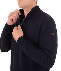 Paul &amp; Shark 11311137-752 Shetland Half Zip Pullover NAVY BLUE