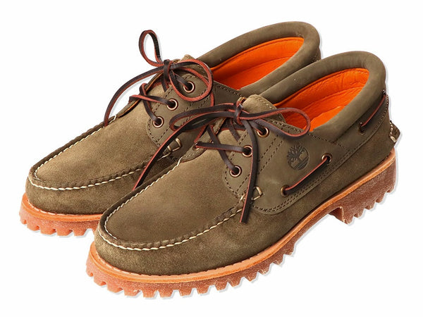 Timberland TBA2AA3A58 Authentic 3eye Handsewn Boat Shoe DARK GREEN Suede