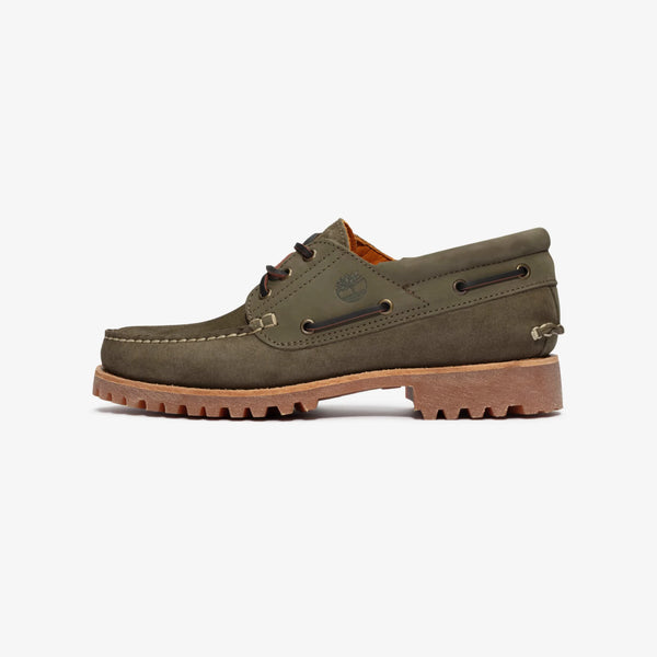 Timberland TBA2AA3A58 Authentic 3eye Handsewn Boat Shoe DARK GREEN Suede