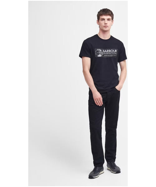 BARBOUR MTS1243-BK31 International Chisel T-Shirt BLACK