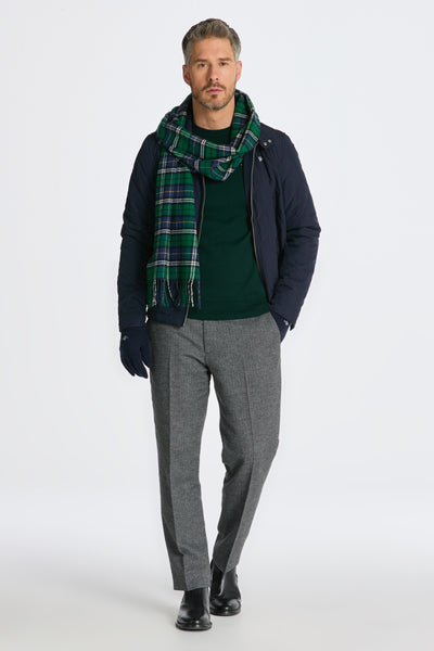 GANT 8060068-374 Cotton-Wool Pullover Girocollo TARTAN GREEN