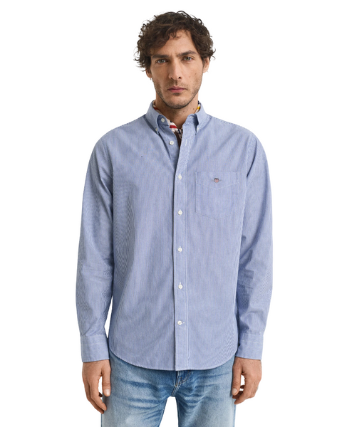GANT 3000140-436 Reg Classic Poplin Banker Shirt COLLEGE BLUE