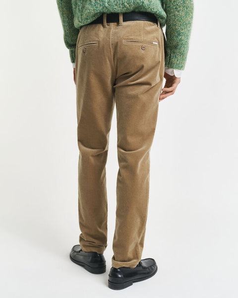 GANT 1505319-264 Pantalone Chino Slim in Velluto a Coste LIGHT TAUPE
