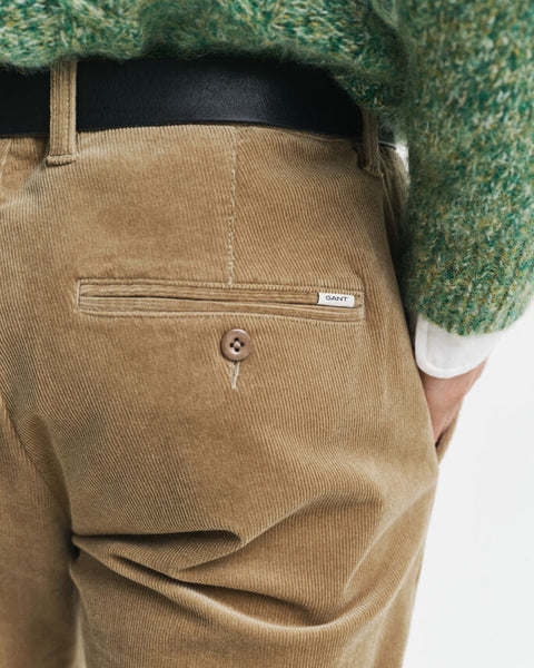 GANT 1505319-264 Pantalone Chino Slim in Velluto a Coste LIGHT TAUPE