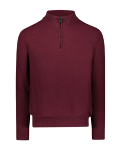 Paul & Shark 11311137-527 Pullover Shetland Mezza Zip BORDEAUX