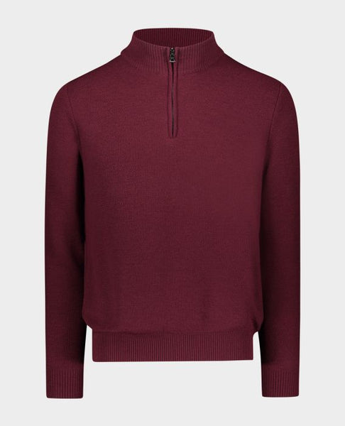 Paul & Shark 11311137-527 Pullover Shetland Mezza Zip BORDEAUX