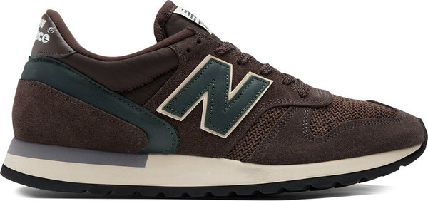 NEW BALANCE M770AET Sneakers Made In England Dark Brown Olive Green