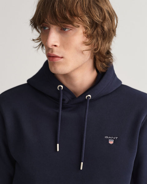 GANT 2047017-433 Felpa The Original Hoodie Sweat EVENING BLUE