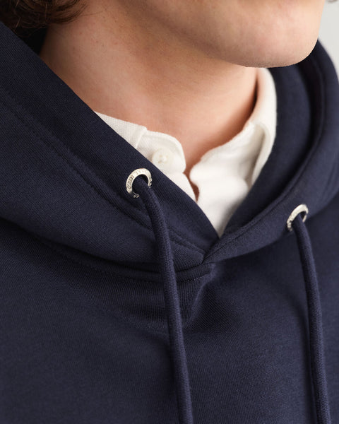 GANT 2047017-433 Felpa The Original Hoodie Sweat EVENING BLUE