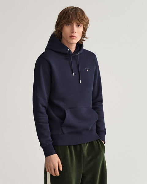 GANT 2047017-433 Felpa The Original Hoodie Sweat EVENING BLUE