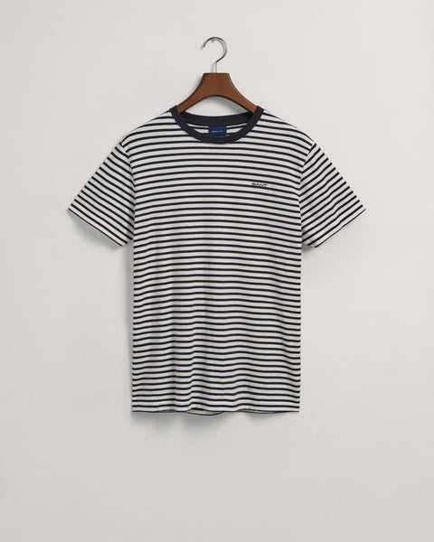 Gant 2003164-433 Striped Crew Nwck Cotton T-shirt EVENING BLUE