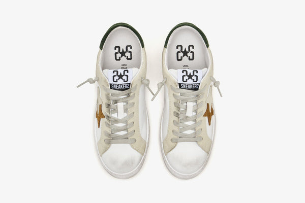 2STAR 2SU3451-145 Sneakers Low 100 White Grey Green