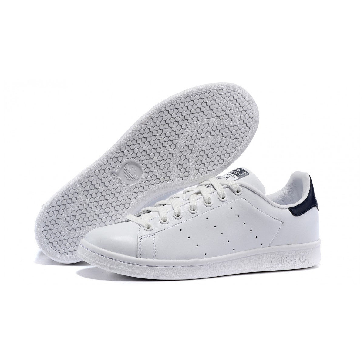 Adidas Originals M20325 Stan Smith Sneakers White-Navy Blue