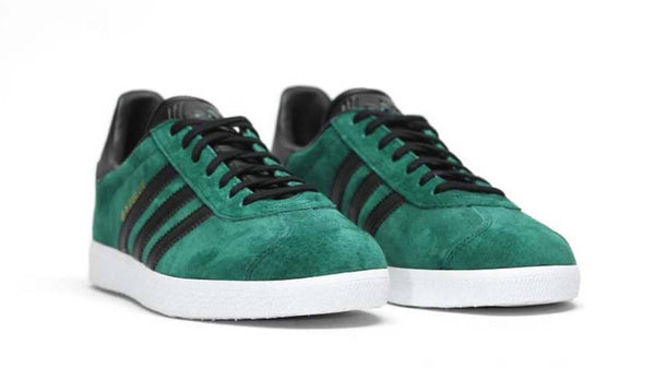 Adidas Originals BB5487 Gazelle Suede Green-Black-Gold Uomo