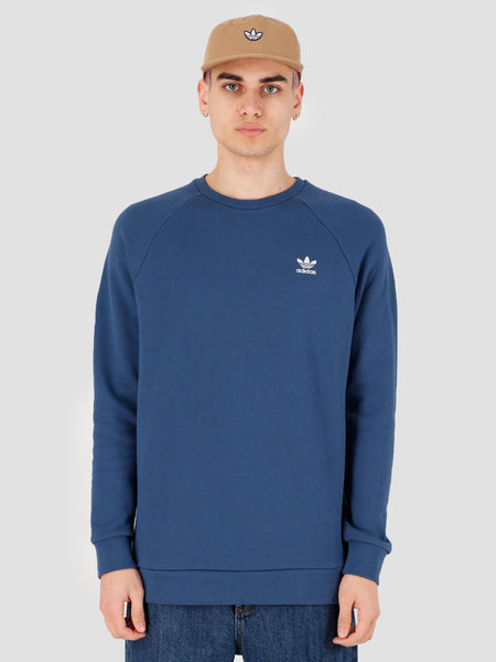 Adidas FM9947 Essential Crew Sweatshirt MARINE Blue