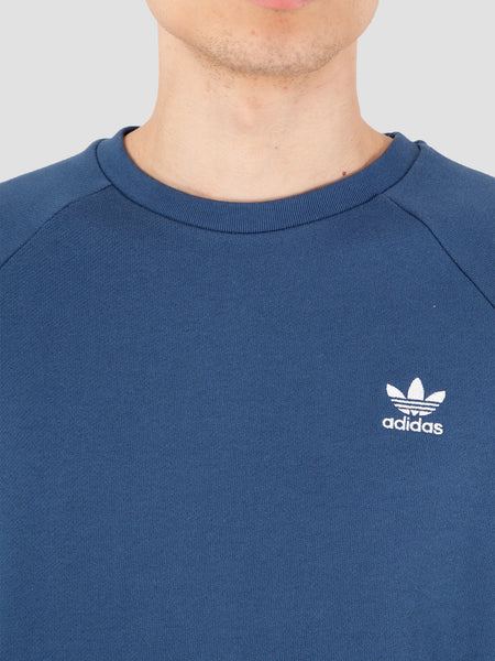 Adidas FM9947 Essential Crew Sweatshirt MARINE Blue