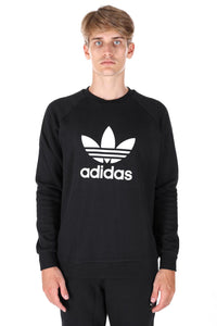 Adidas Originals CW1235 Trefoil Crew Sweatshirt Felpa BLACK