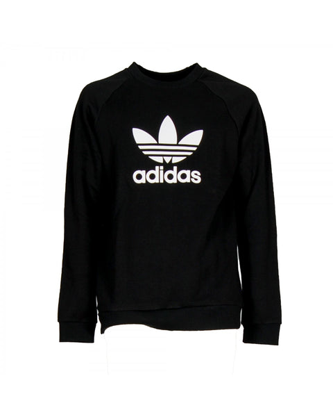 Adidas Originals CW1235 Trefoil Crew Sweatshirt Felpa BLACK
