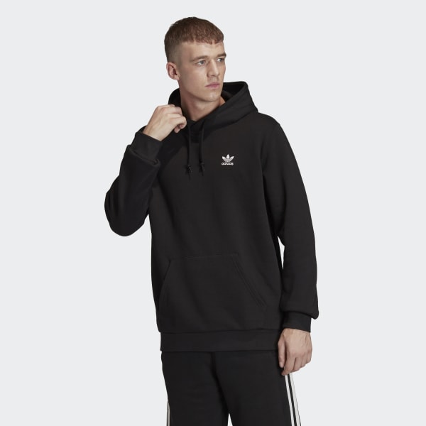 Adidas Originals FM9956 Essential Hoody Sweatshirt BLACK TROVISO1883