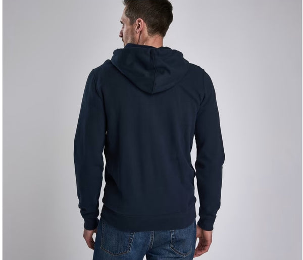 BARBOUR International MOL0087-NY39 Essential Hoodie Sweat Felpa Full-Zip International BLU NAVY