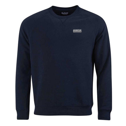 BARBOUR International MOL0088-NY39 Essential Crew Sweat Felpa Girocollo International BLU NAVY