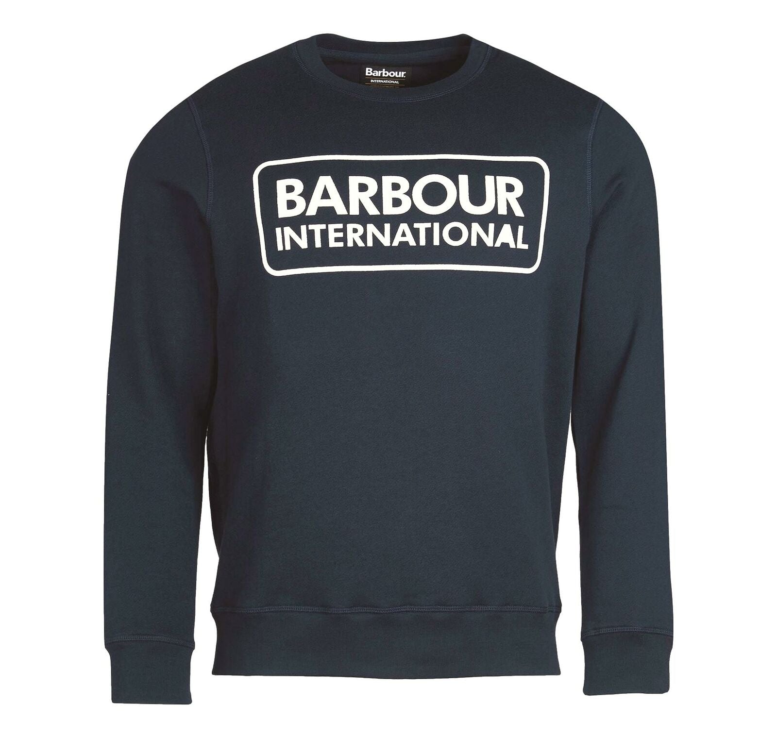 BARBOUR International MOL0156-NY91 Large Logo Sweat Crew Neck NAVY BLUE