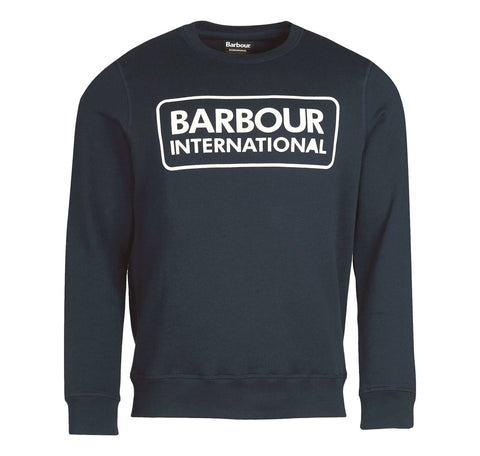 BARBOUR International MOL0156-NY91 Large Logo Sweat Crew Neck NAVY BLUE
