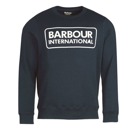 BARBOUR International MOL0156-NY91 Large Logo Sweat Crew Neck BLU NAVY