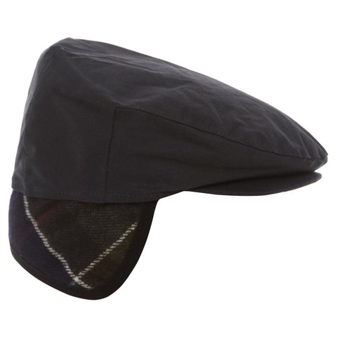 BARBOUR MHA0294-NY91 Cheviot Waxed Tartan Cap NAVY BLUE