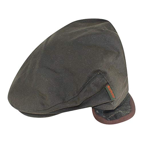 BARBOUR MHA0294-OL11 Cheviot Waxed Tartan Cap OLIVE BROWN