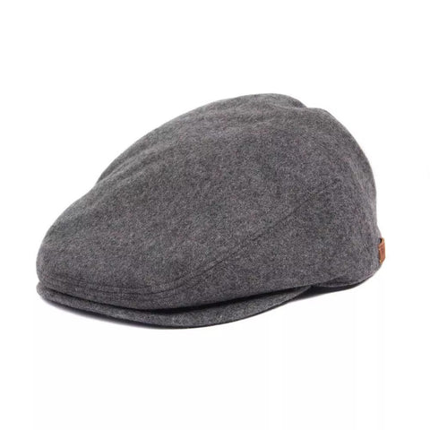 BARBOUR MHA0439-GY31 Redshore Flat Cap CHARCOAL GRAY