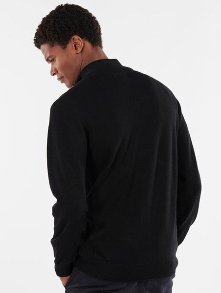 BARBOUR MKN1074-NY91 Half-Zip Cotton Pullover Tartan NAVY BLUE