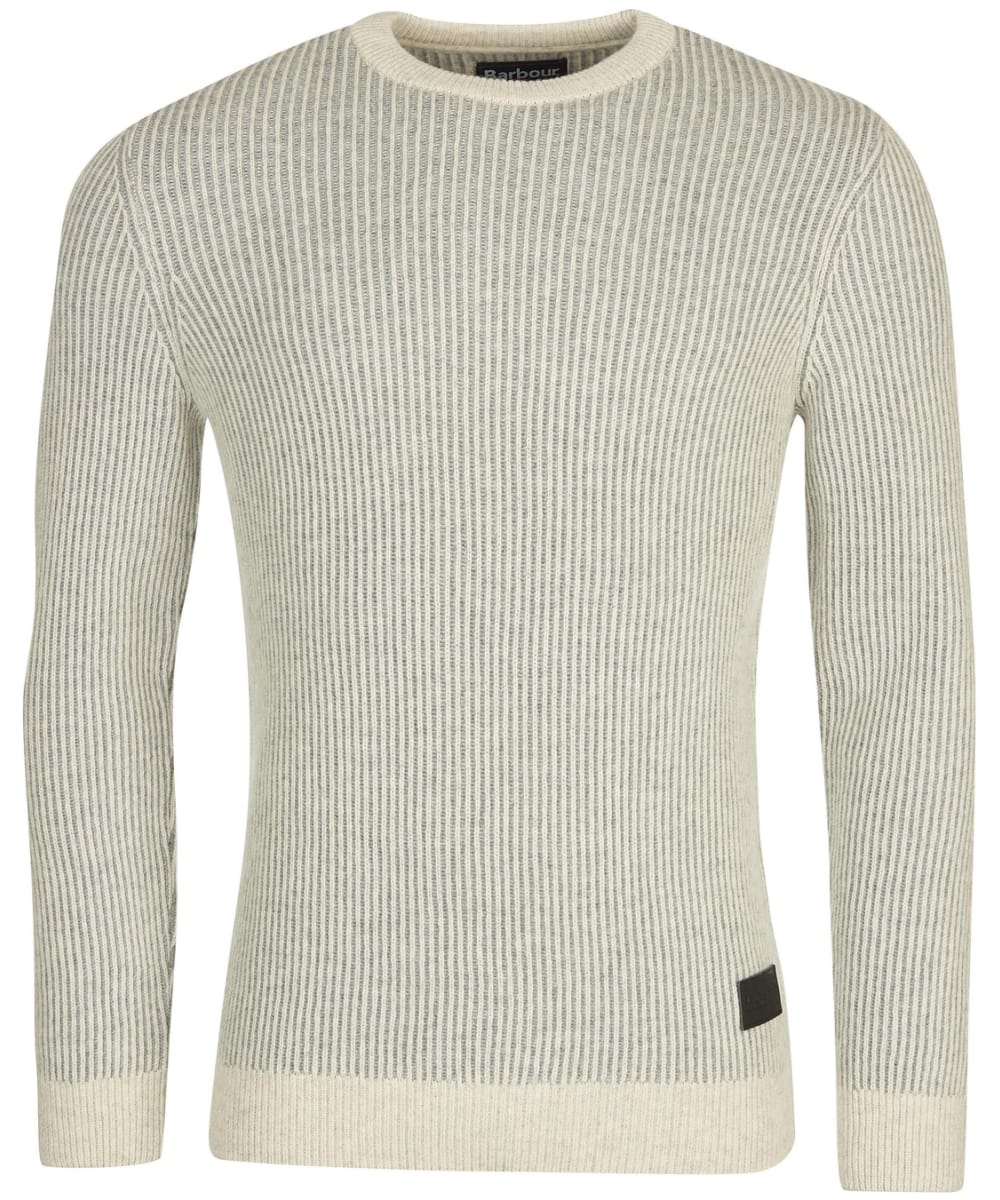 BARBOUR MKN1323-BE11 Duffle Knitted Crew Neck Pullover Cotton-Wool ECRU'