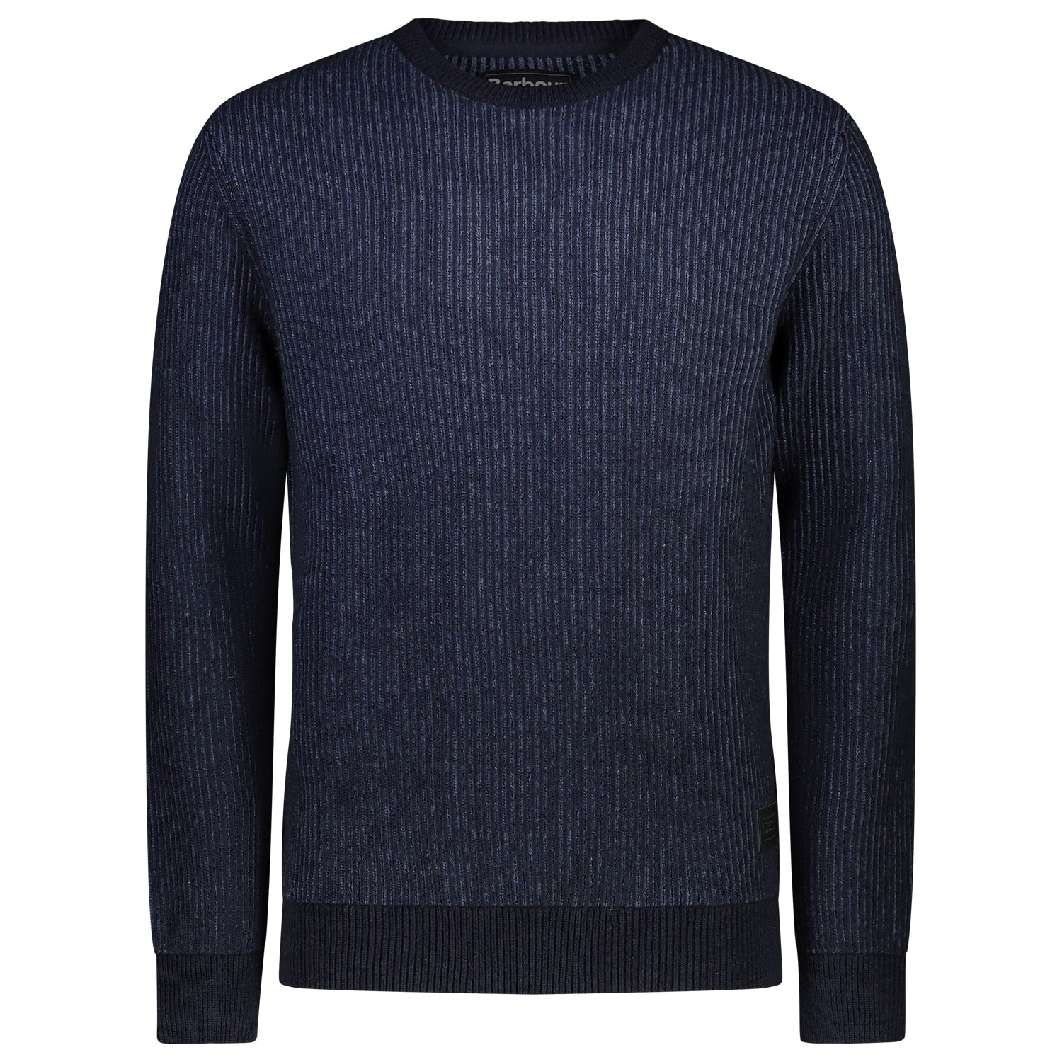 BARBOUR MKN1323-NY91 Duffle Knitted Crew Neck Pullover Cotton-Wool NAVY BLUE